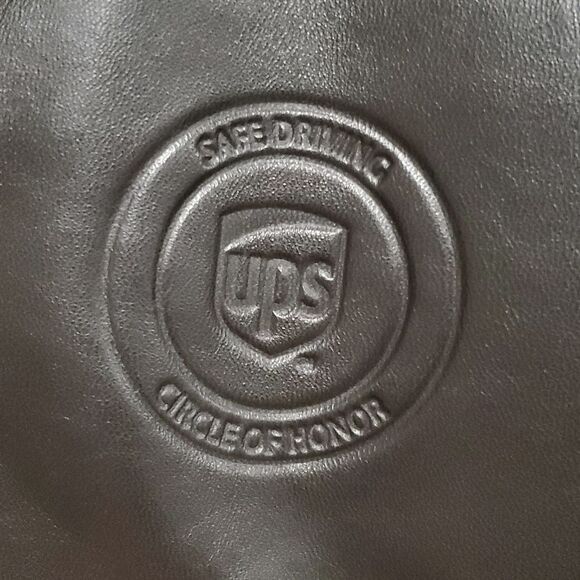UPS Genuine Leather Circle of Honor Safe Driving Award Leather Jacket - Picture 2 of 15